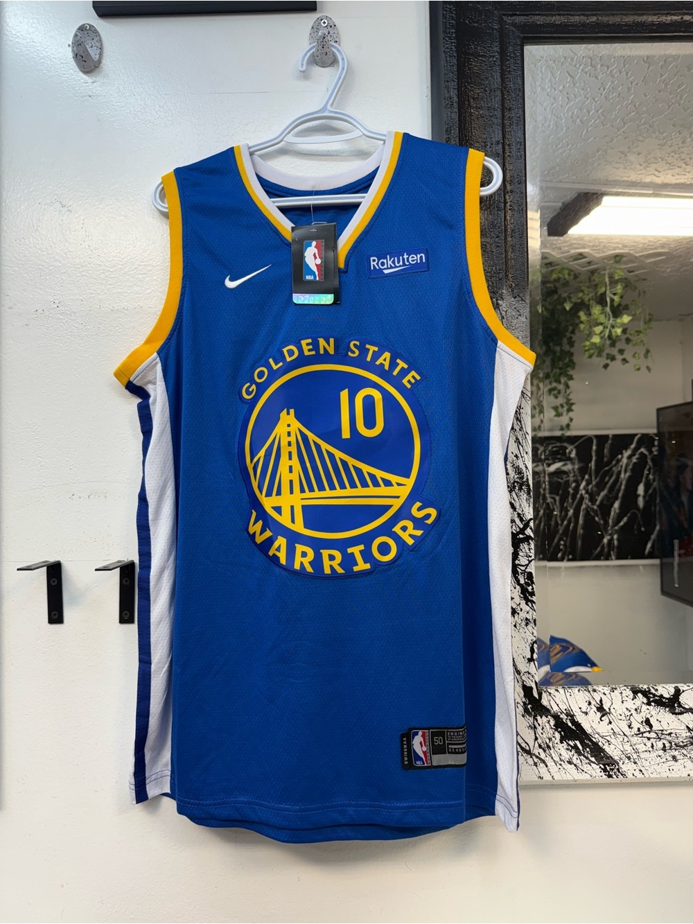Nike Jimmy Butler III Nba Golden State Warriors #10 Blue Basketball Jersey